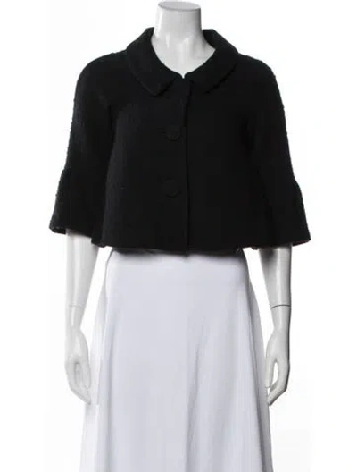 Pre-owned Theory Wool Jacket In Black