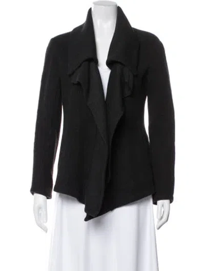 Pre-owned Theory Wool Jacket In Black