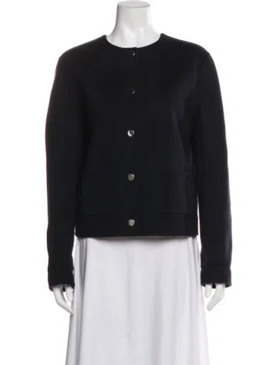 Pre-owned Theory Wool Jacket In Black