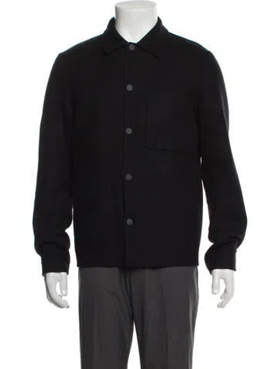 Pre-owned Theory Wool Jacket In Black