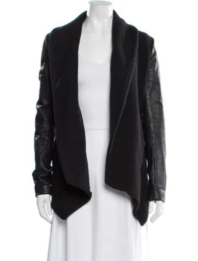 Pre-owned Theory Wool Jacket In Black