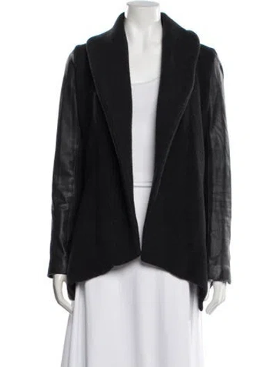 Pre-owned Theory Wool Jacket In Black