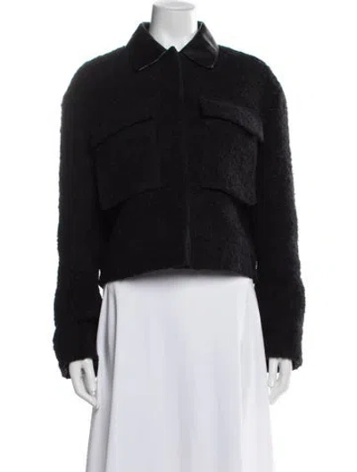 Pre-owned Theory Wool Jacket In Black