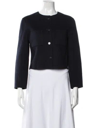 Pre-owned Theory Wool Jacket In Black