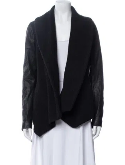 Pre-owned Theory Wool Jacket In Black