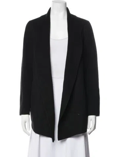 Pre-owned Theory Wool Jacket In Black