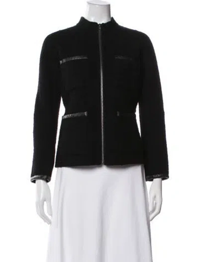 Pre-owned Theory Wool Jacket In Black
