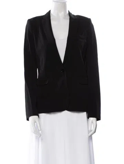 Pre-owned Theory Wool Jacket In Blue