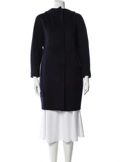 Pre-owned Theory Wool Jacket In Blue