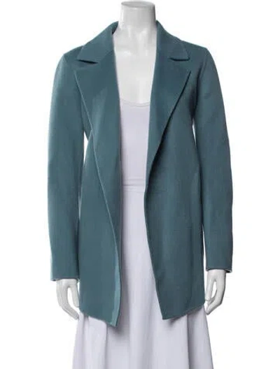 Pre-owned Theory Wool Jacket In Blue