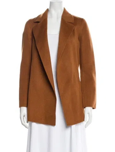 Pre-owned Theory Wool Jacket In Brown