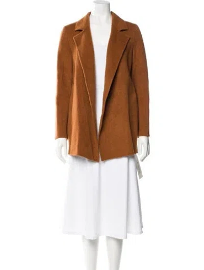 Pre-owned Theory Wool Jacket In Brown