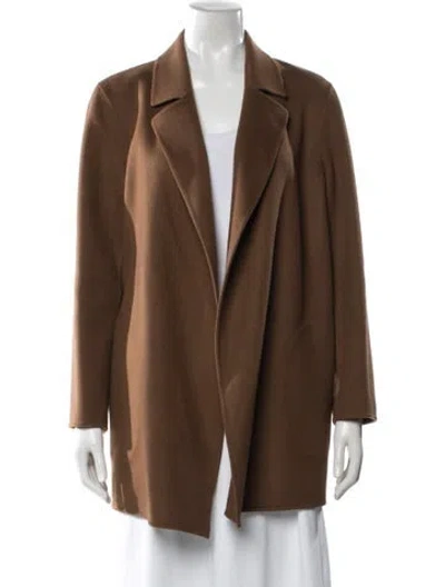 Pre-owned Theory Wool Jacket In Brown