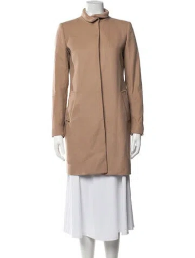 Pre-owned Theory Wool Jacket In Brown