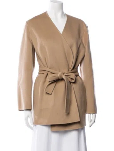 Pre-owned Theory Wool Jacket In Brown