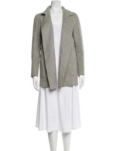 Pre-owned Theory Wool Jacket In Gray