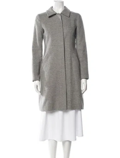 Pre-owned Theory Wool Jacket In Gray