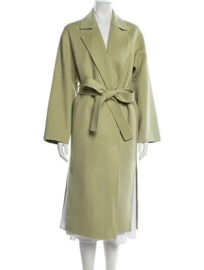Pre-owned Theory Wool Jacket In Green