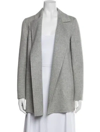 Pre-owned Theory Wool Jacket In Grey