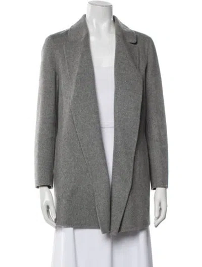 Pre-owned Theory Wool Jacket In Grey