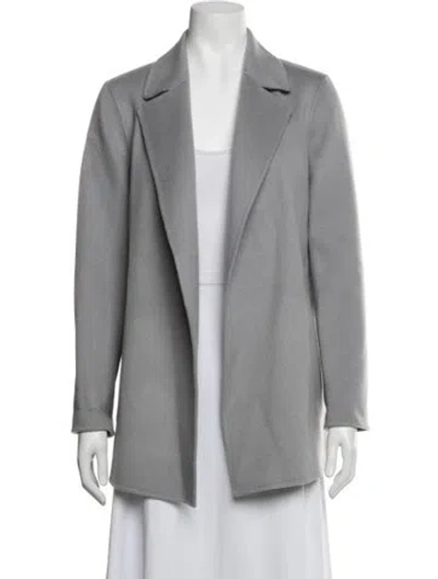 Pre-owned Theory Wool Jacket In Grey