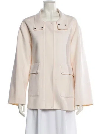 Pre-owned Theory Wool Jacket In Neutral