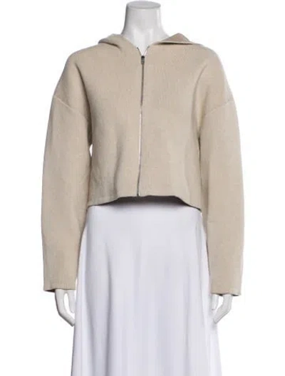 Pre-owned Theory Wool Jacket In Neutral