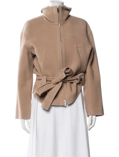 Pre-owned Theory Wool Jacket In Neutral