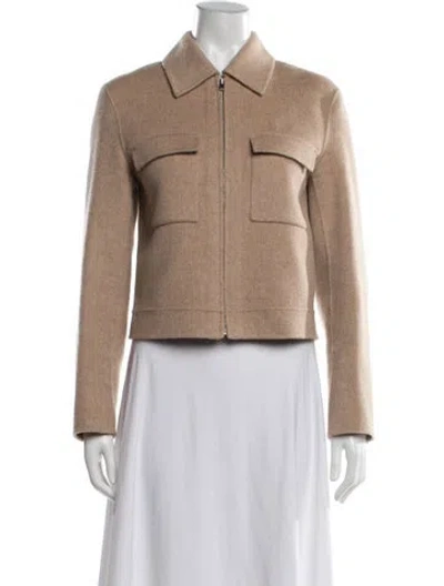 Pre-owned Theory Wool Jacket In Neutral