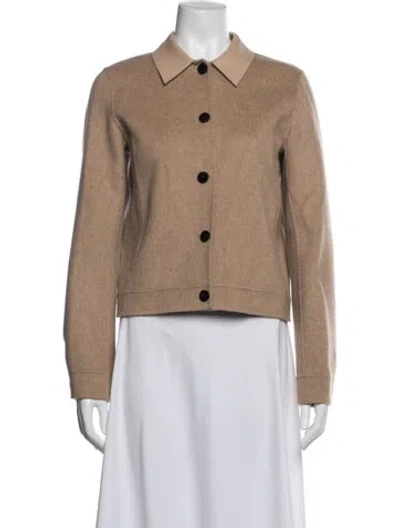 Pre-owned Theory Wool Jacket In Neutral
