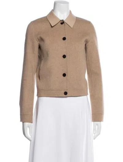 Pre-owned Theory Wool Jacket In Neutral