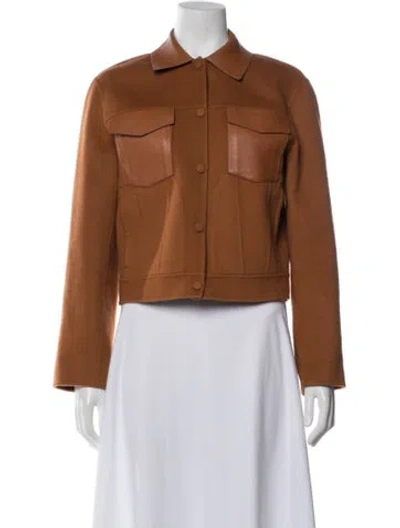 Pre-owned Theory Wool Jacket In Neutral