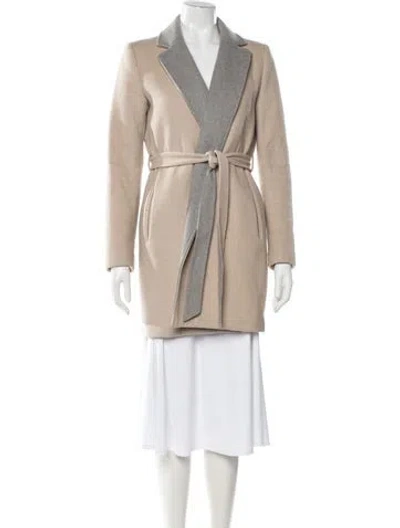 Pre-owned Theory Wool Jacket In Neutral