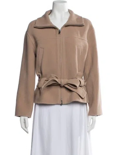 Pre-owned Theory Wool Jacket In Neutrals