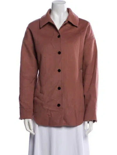 Pre-owned Theory Wool Jacket In Pink