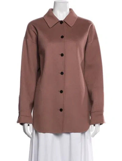 Pre-owned Theory Wool Jacket In Pink
