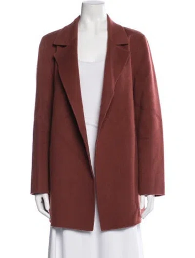Pre-owned Theory Wool Jacket In Red