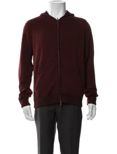 Pre-owned Theory Wool Jacket In Red