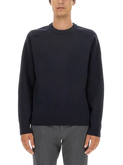 Theory Minimalist Black Wool Jersey Sweater