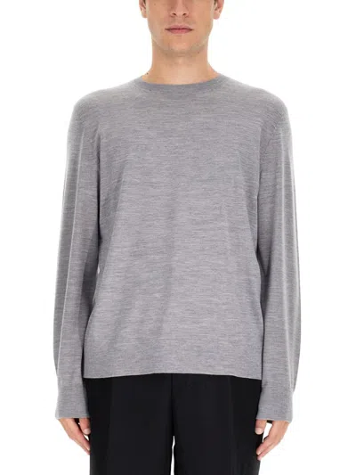 Theory Knitwear In Grey Wool In Cool Heather Grey