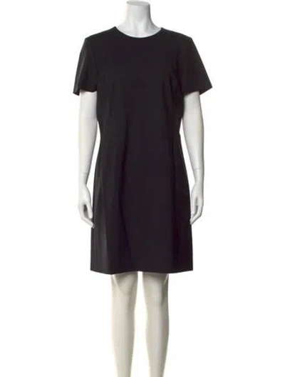Pre-owned Theory Wool Knee-length Dress In Black