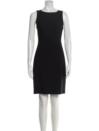 Pre-owned Theory Wool Knee-length Dress In Black