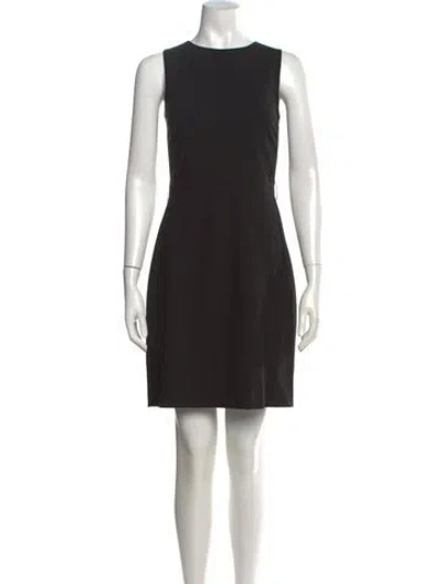 Pre-owned Theory Wool Knee-length Dress In Black