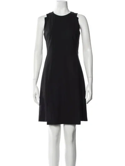 Pre-owned Theory Wool Knee-length Dress In Blue
