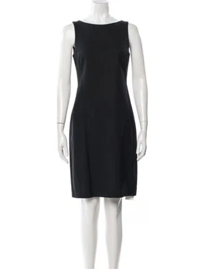 Pre-owned Theory Wool Knee-length Dress In Blue