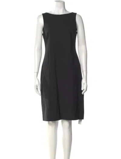 Pre-owned Theory Wool Knee-length Dress In Gray