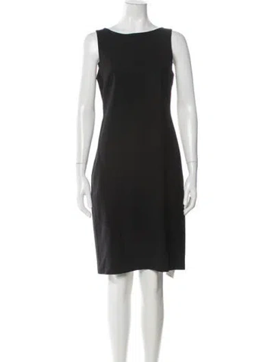 Pre-owned Theory Wool Knee-length Dress In Gray