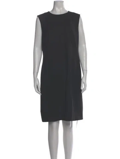 Pre-owned Theory Wool Knee-length Dress In Gray
