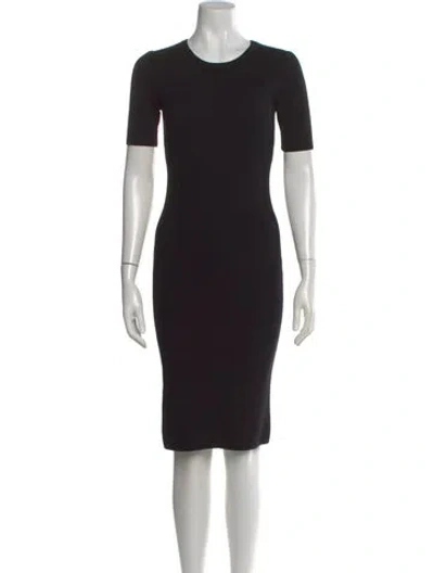 Pre-owned Theory Wool Knee-length Dress In Gray