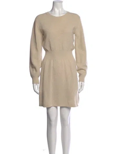 Pre-owned Theory Wool Knee-length Dress In Neutral